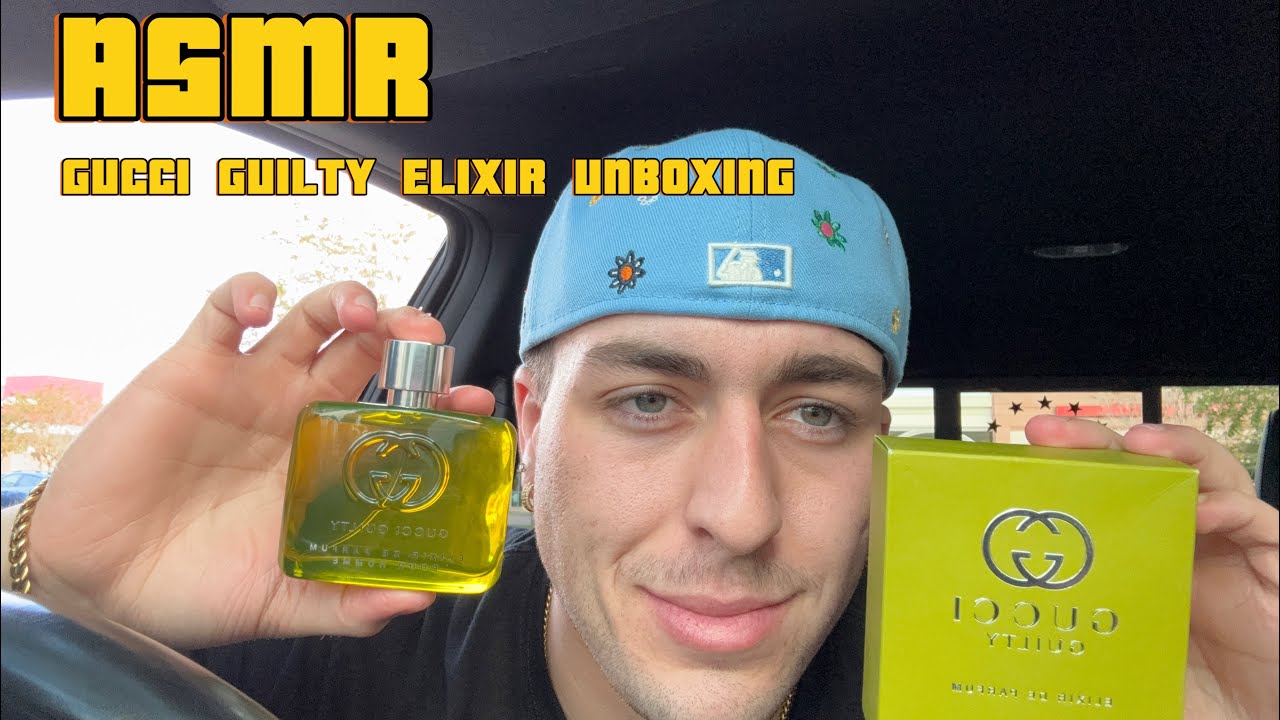 LOFI ASMR GUCCI GUILTY ELIXIR UNBOXING FOR SLEEP AND TINGLES 💤💤💤
