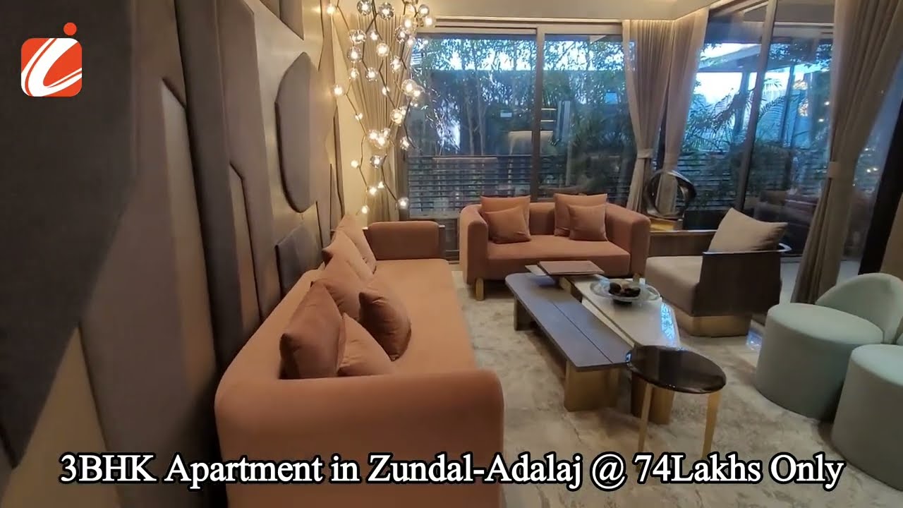 Rs. 74Lakhs 3BHK 225 Sq yards Apartment in Zundal-Adalaj Gandhinagar 😍 #innoveconcepts