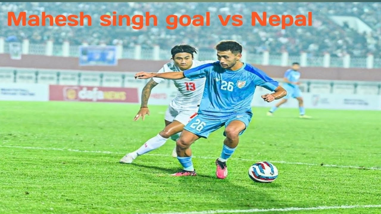 Mahesh singh goal 🇮🇳 vs Nepal , Football India #football #indian #indianfootball