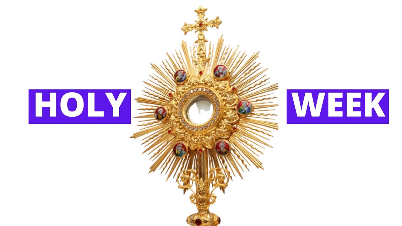 Holy Week meditation music with the Blessed Sacrament ~ Short version One Hour