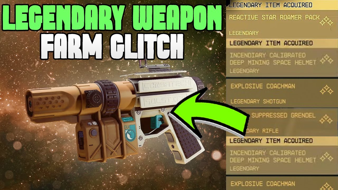 Starfield LEGENDARY WEAPONS GLITCH, Legendary farm exploit