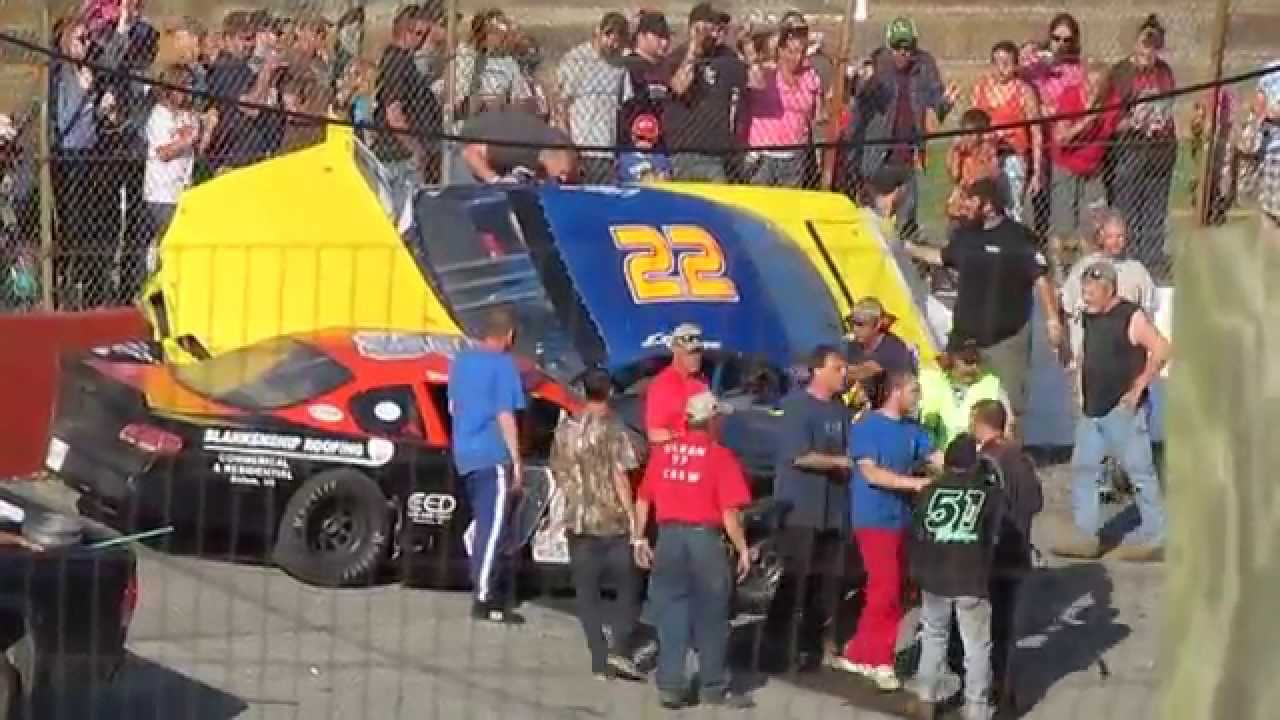 A Wild LMSC Race at Franklin County Speedway 5/18/14