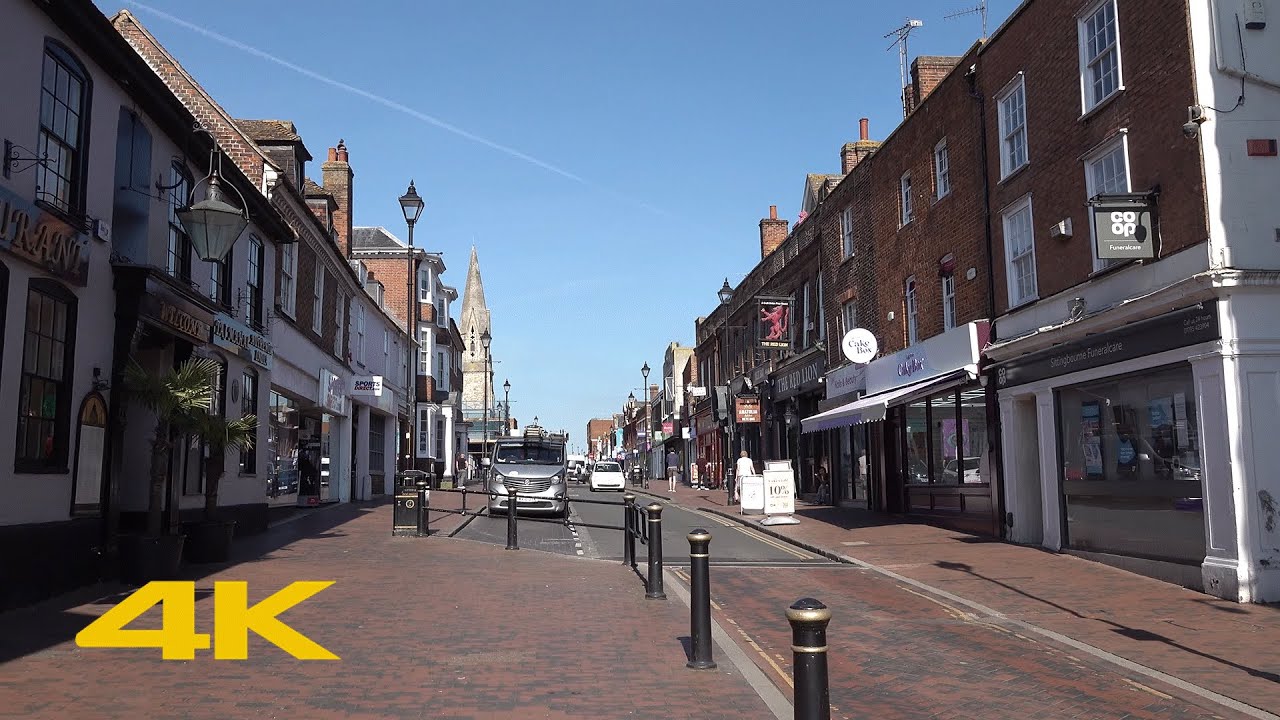Sittingbourne Walk: Town Centre【4K】