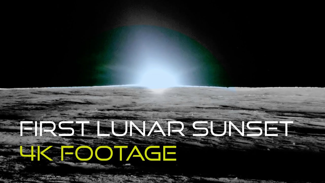 Sunset on the Lunar Surface - Blue Ghost Mission 1