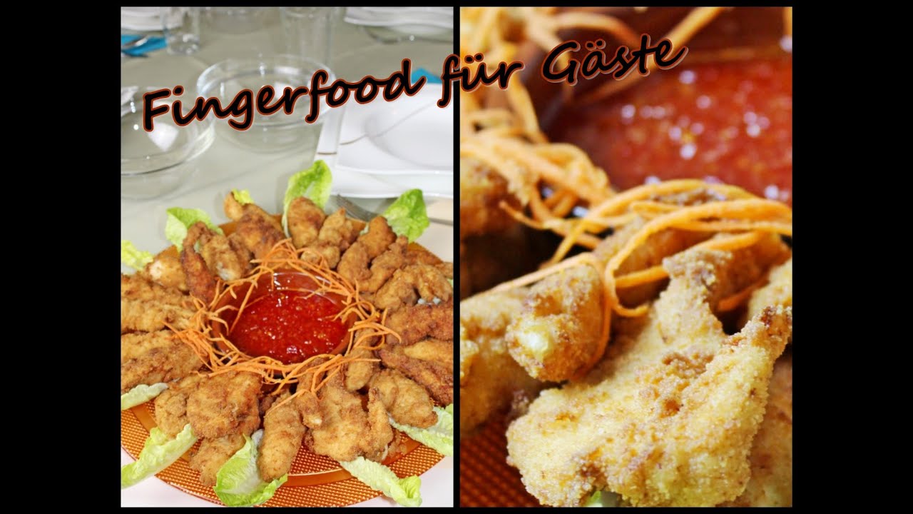 Fingerfood: Saftige H&uuml;hnchensticks mit Chili-Sauce - Rezepte f&uuml;r G&auml;ste - Partyrezept