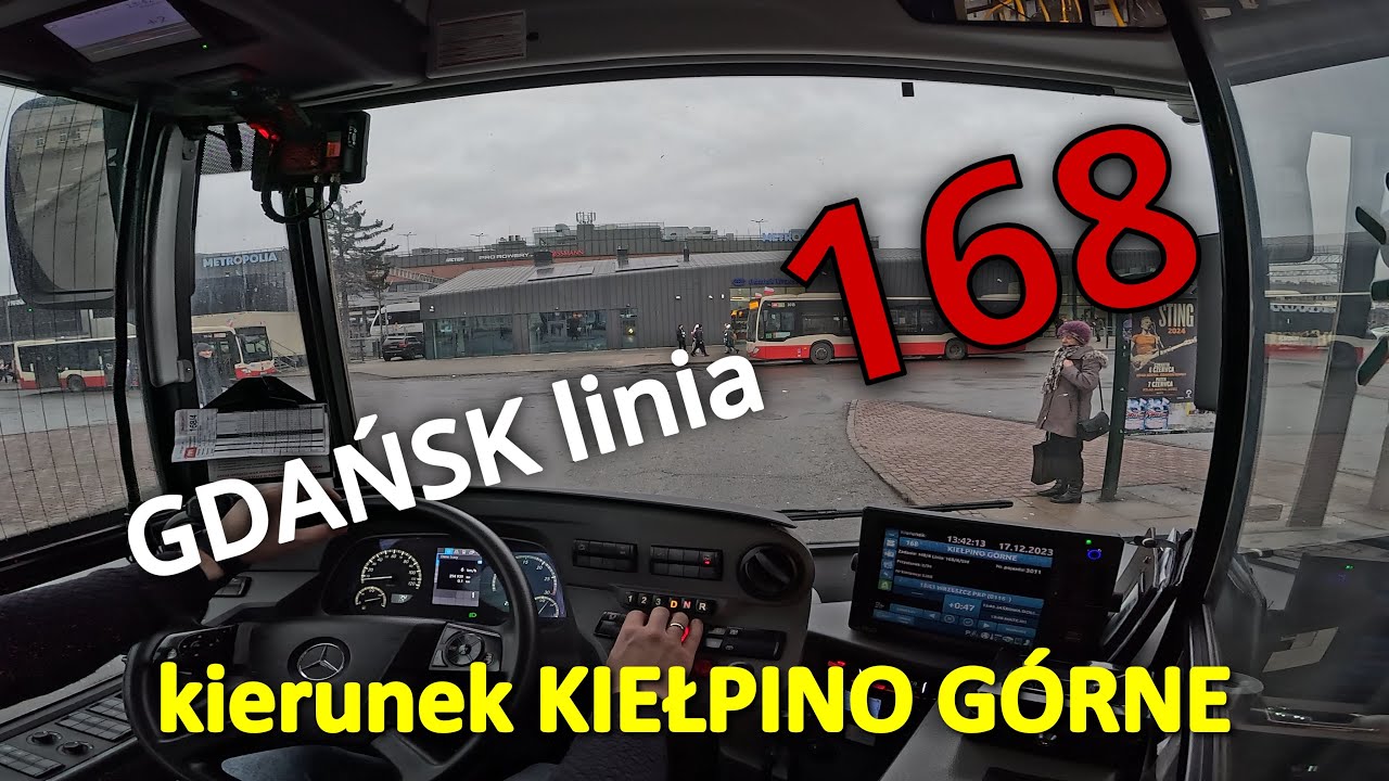 GDAŃSK linia 168 kierunek KIEŁPINO GÓRNE
