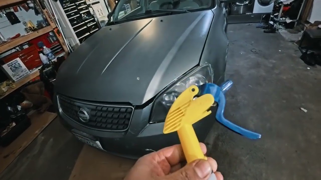 Calando limpiador de faros de auto. De tik tok 