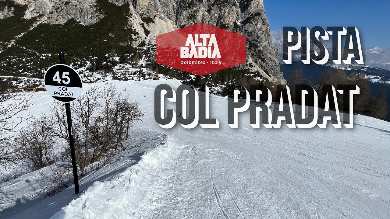 Pista nera Col Pradat di Colfosco in Alta Badia | #dolomitisuperski #dolomites #skiing #altabadia