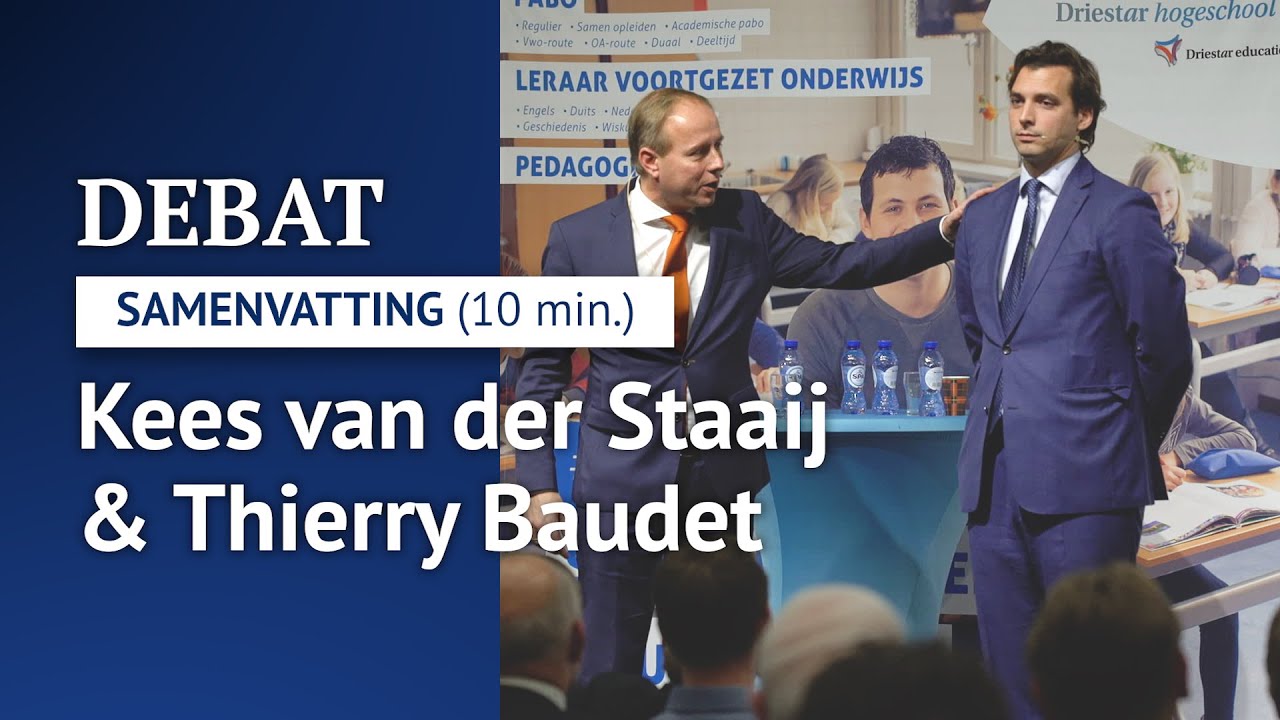 Samenvatting politiek debat Van der Staaij & Baudet (10 min.)