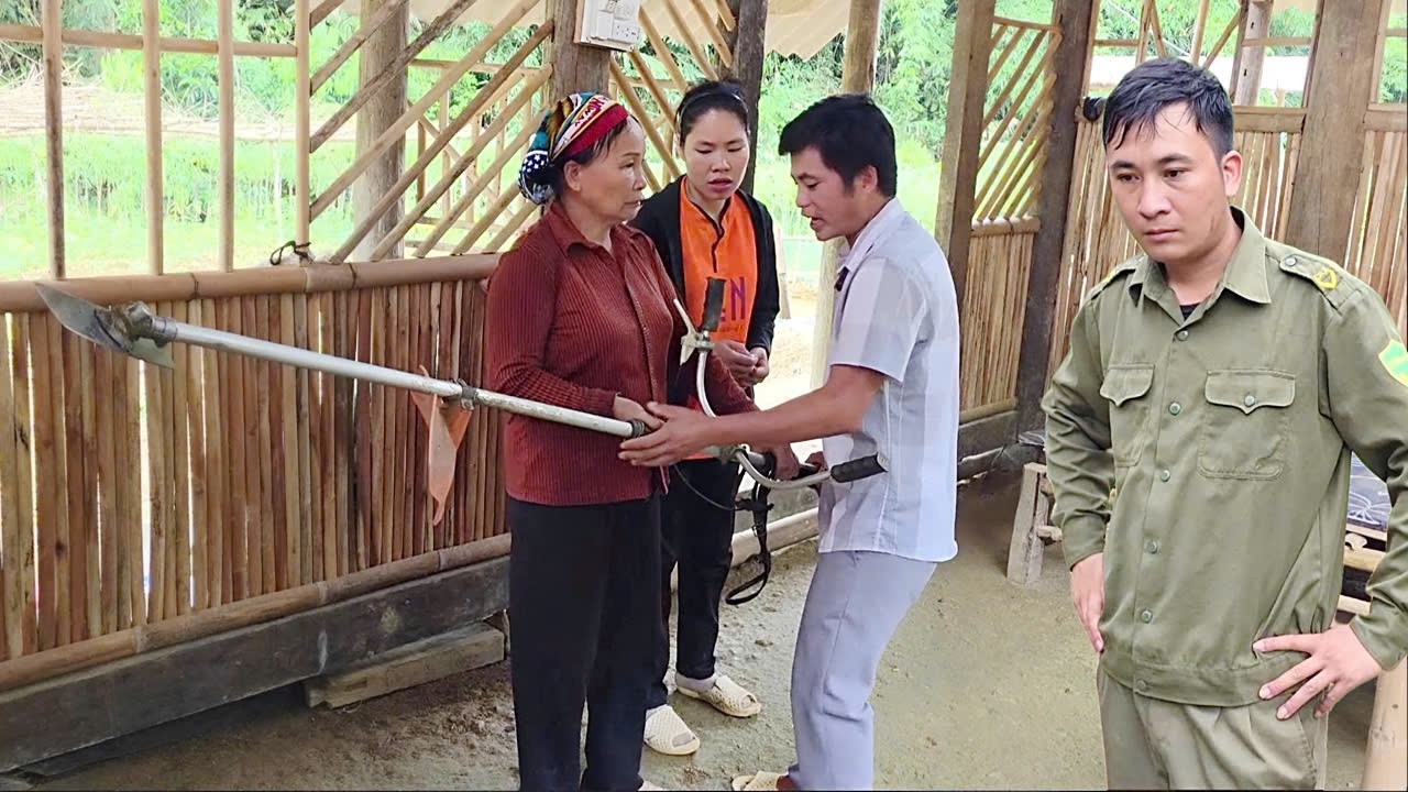 The man came and took Hang's lawnmower to use as collateral to pay off Thao's debt.