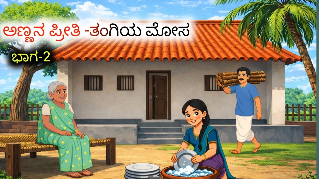 ಅಣ್ಣ ತಂಗಿಯ ಕಥೆ ಭಾಗ 2 | anna tangi kathe part 2 #moralstory #kannadastories #kannadakathe