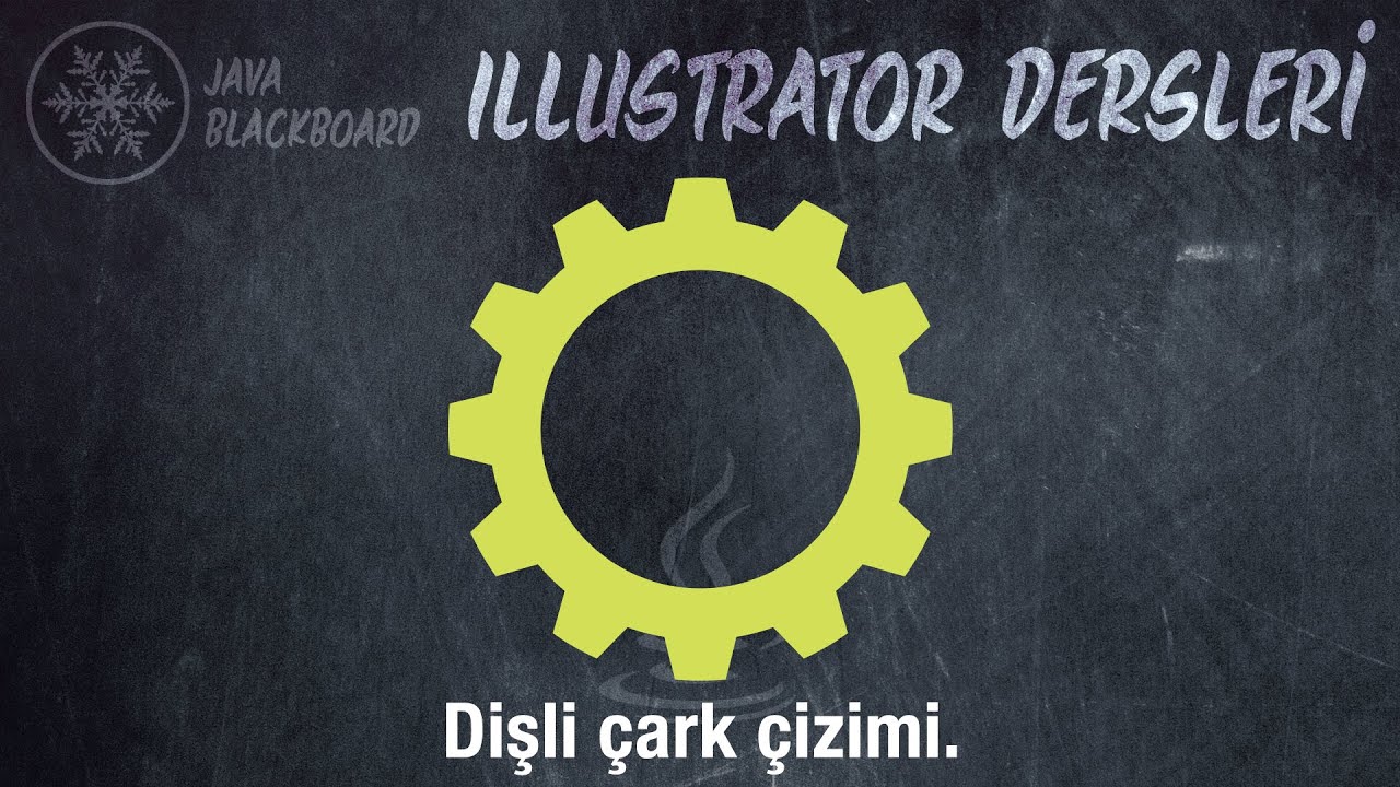 007 Illustrator Dersleri : Dişli çark çizimi.