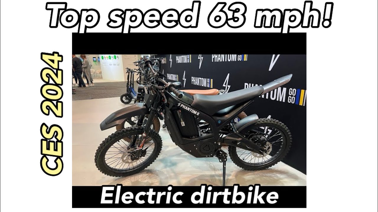 Phantom GoGo 63 mph ebike & snow scooter - CES 2024