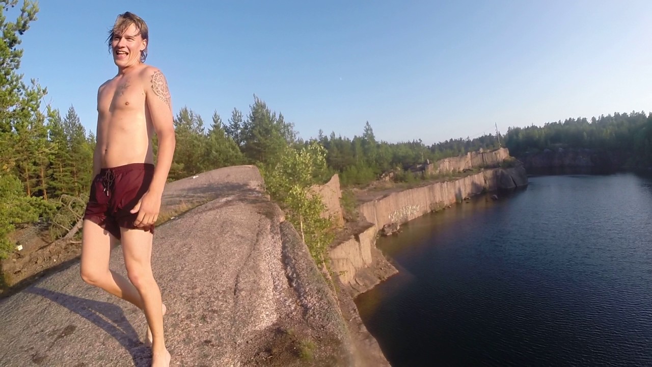 Hilan louhos cliff jump