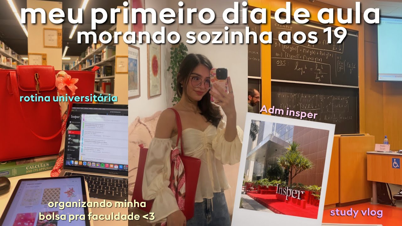 Meu primeiro dia de aula 2025|📚✨vlog na faculdade