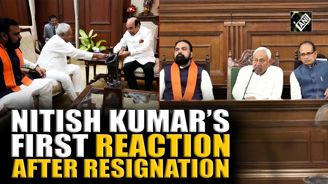 Rajya Sabha MP Nitish Kumar gives his first reaction after resigning as Bihar Chief Minister