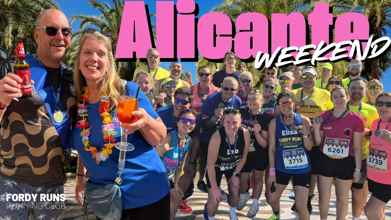 ALICANTE RACE WEEKEND 🇪🇸 | Half Marathon, 10K, Beach Parties & Alan’s 60th! | FORDY RUNS RC TV