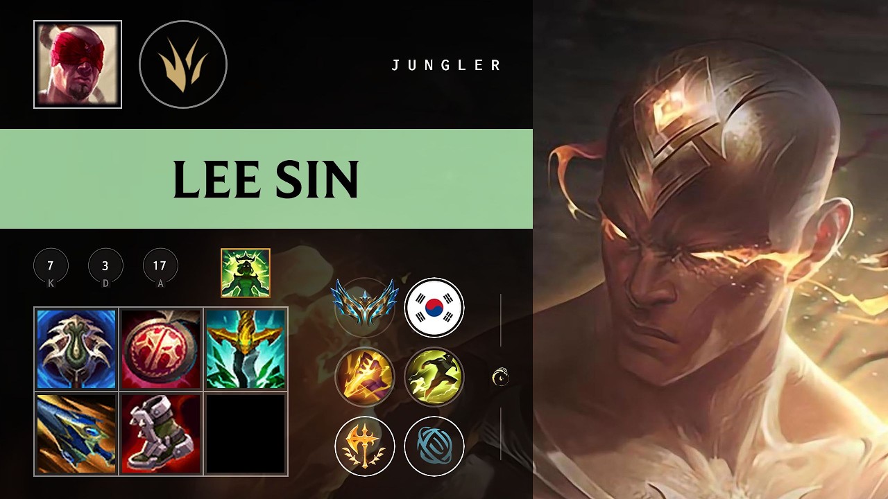 Lee Sin Jungle vs Jarvan IV - KR Challenger Patch 26.08