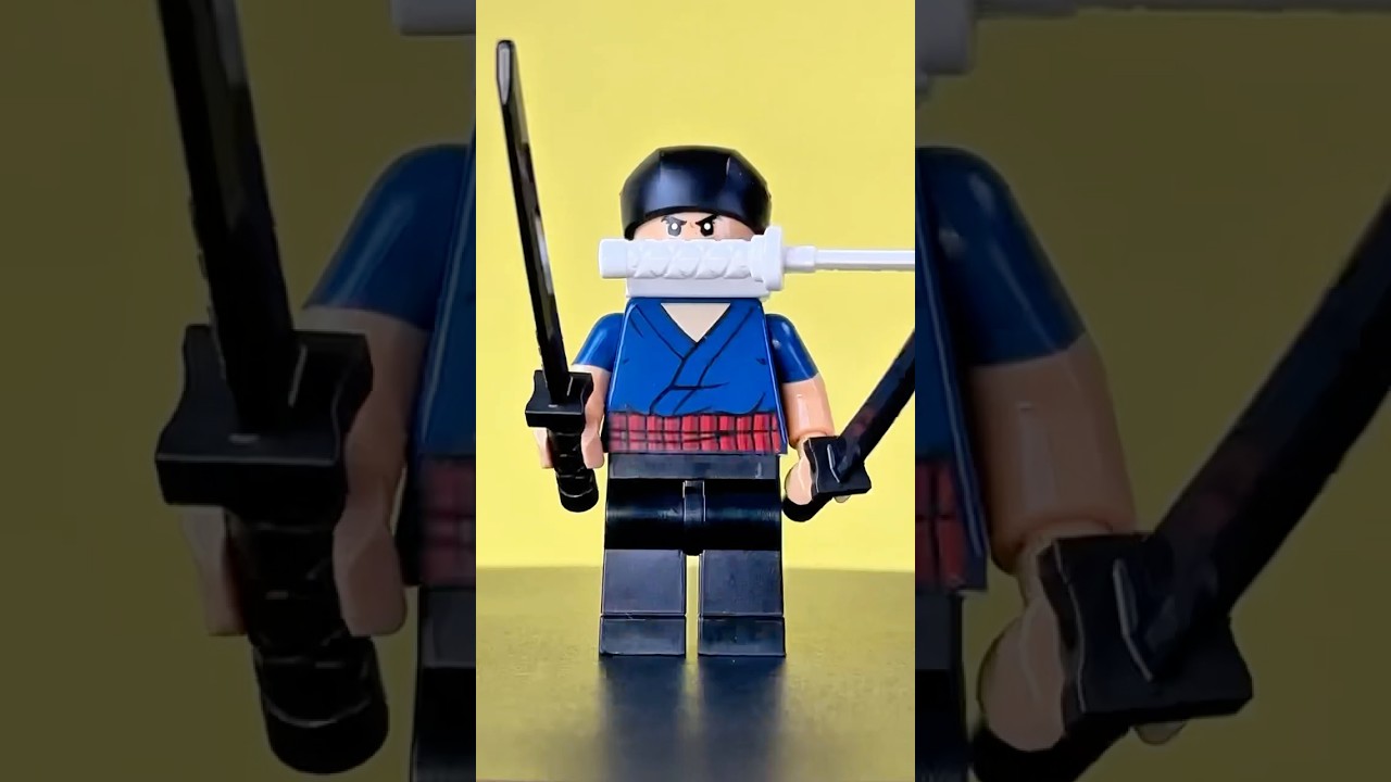 SERIOUS Roronoa Zoro  - The Three Sword Style Swordman  #legoonepiece