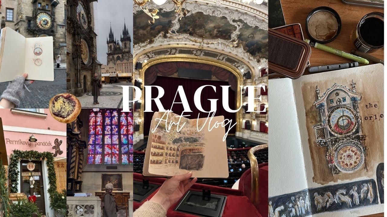 Art Vlog | Prague | Sketching Karluv Most