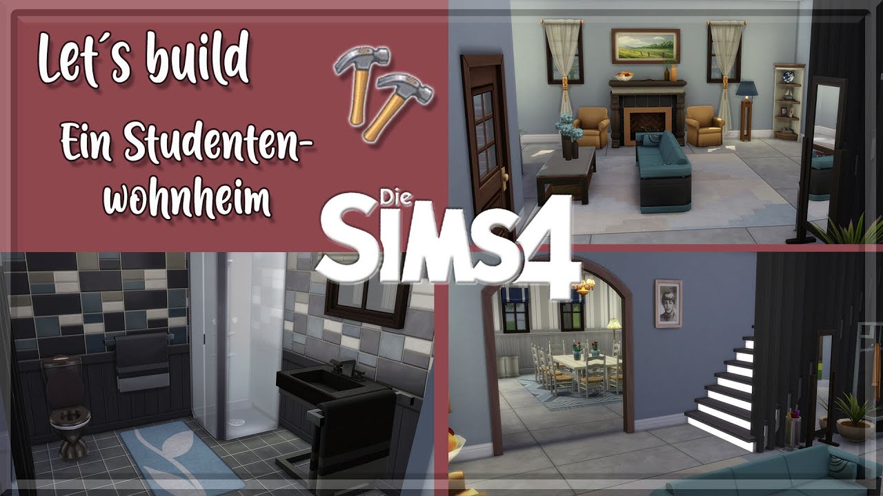 Ein Studentenwohnheim f&uuml;r Einfach Agi Teil 1 / Sims 4 / Kommentiertes Speedbuild