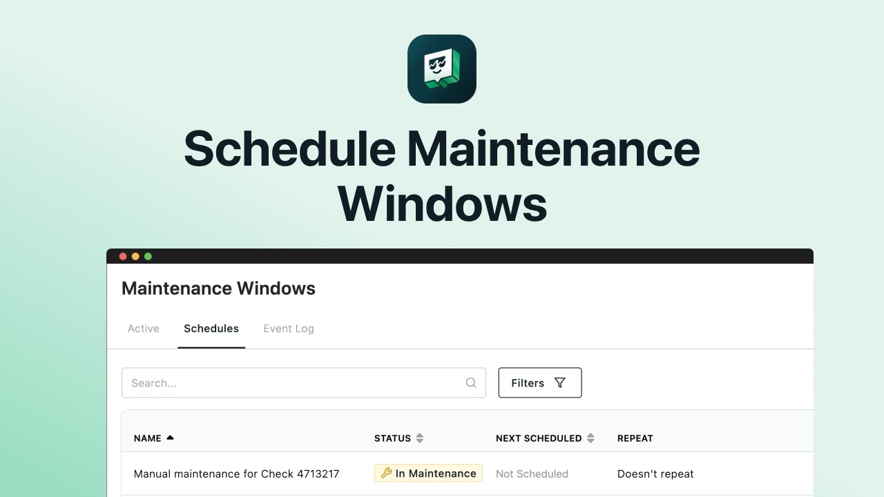 Scheduled Maintenance Windows YouTube Video