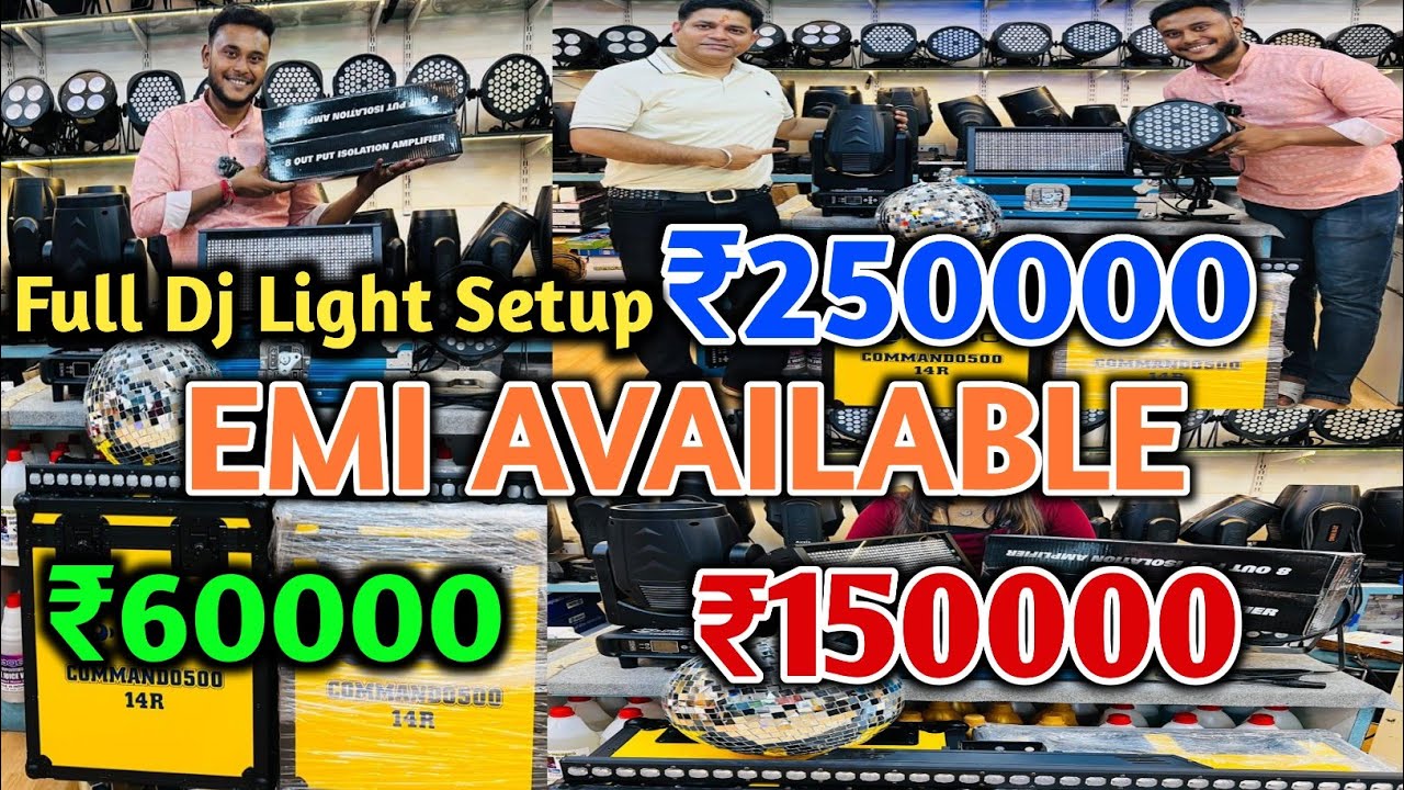 Full Dj Light Setup Just ₹60000 || Kolkata Dj Light Market || Dj Light Market In Kolkata