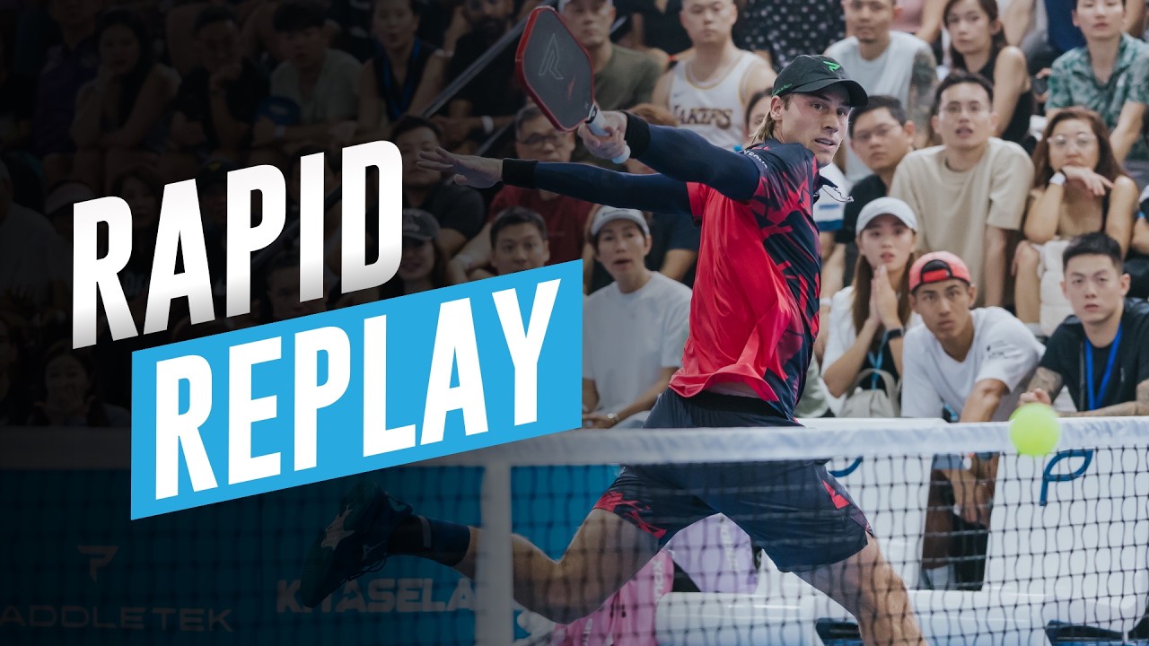 Christian Alshon in pickleball BRAWL for gold with Hong Kit Wong | Rapid Replay