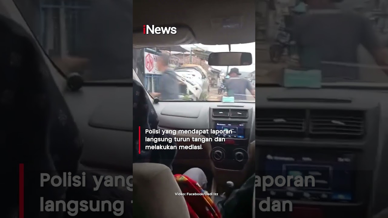 Mencekam! Detik Detik Pemotor Ngamuk Pecahkan Mobil Pemudik di Ciamis