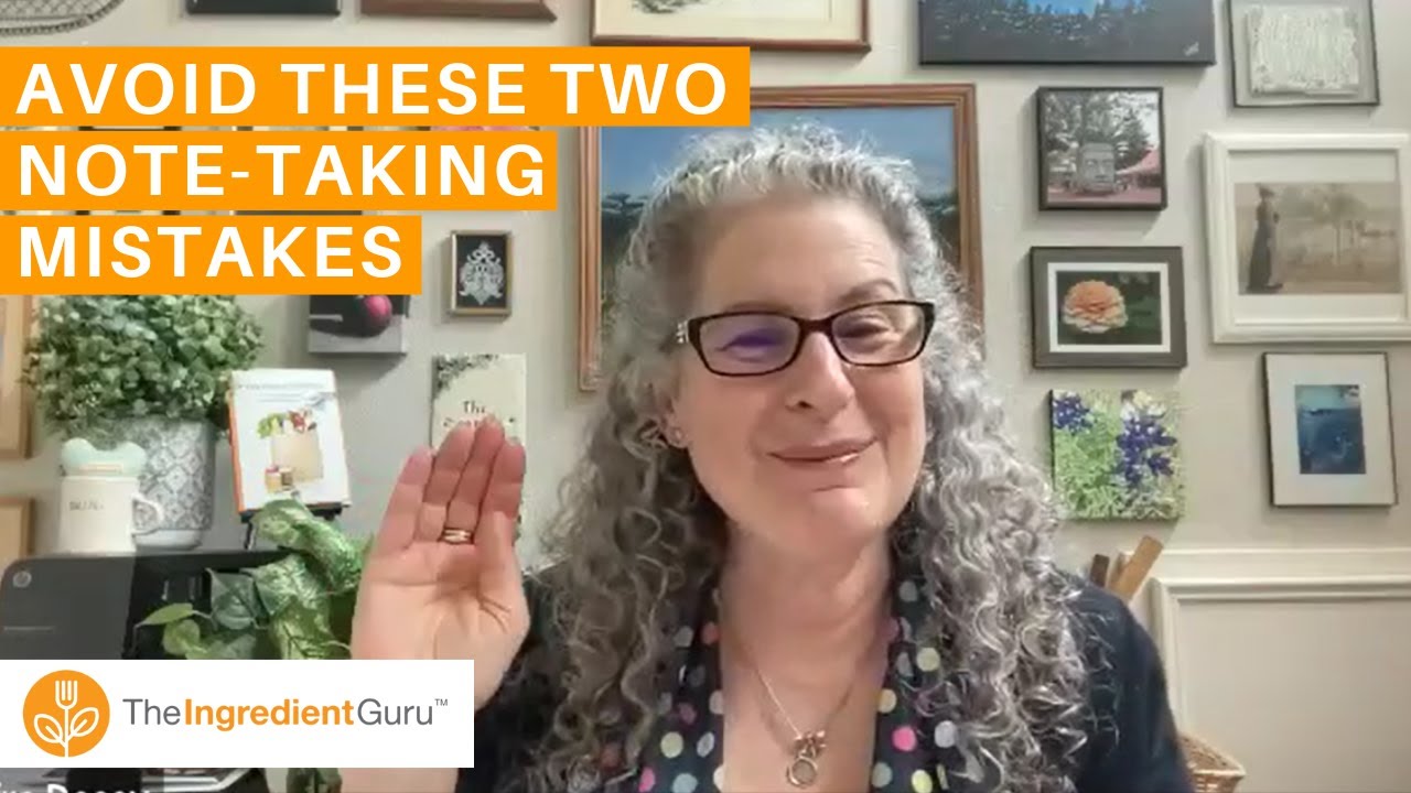 How To Take Notes at a Conference Part 2 | Mira Dessy, The Ingredient Guru
