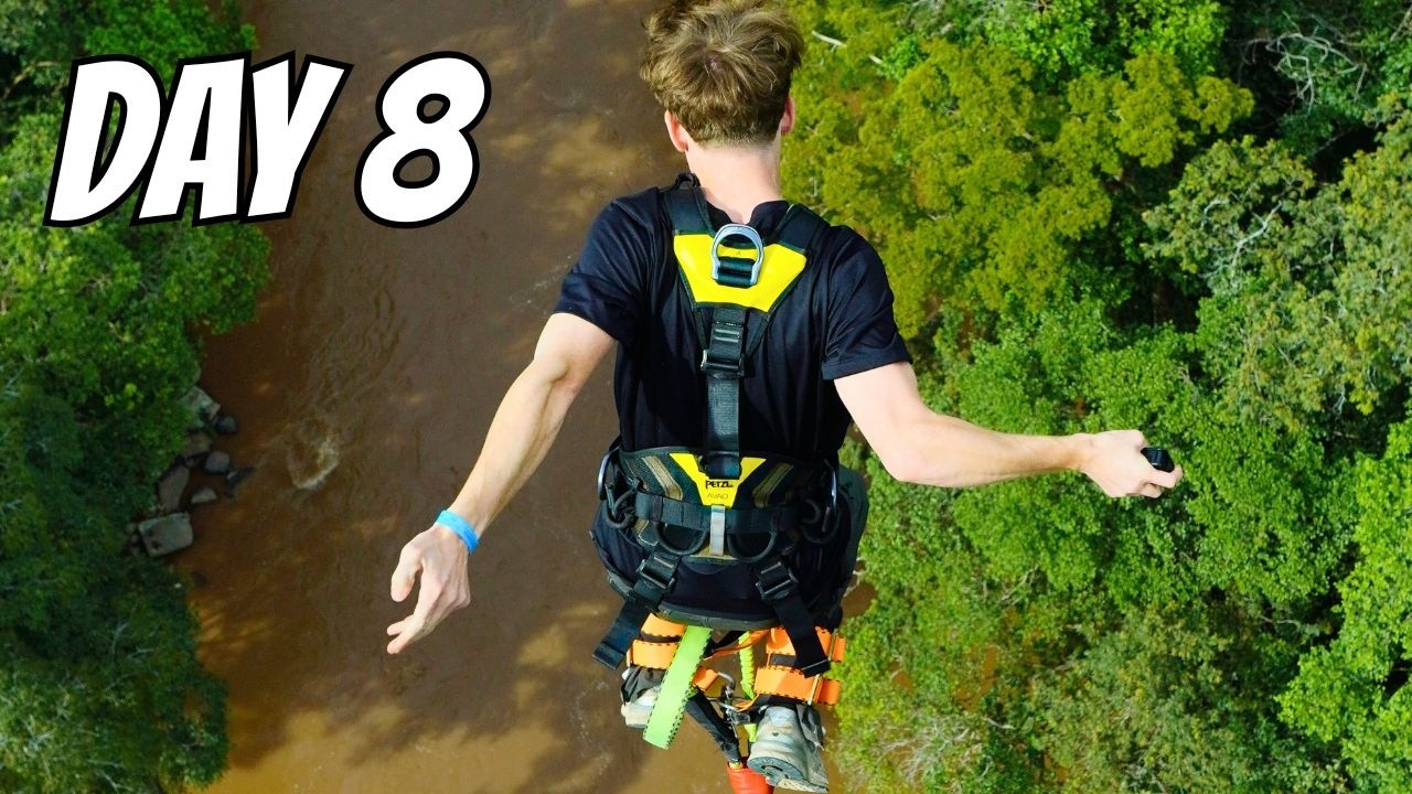 First Time Bungee Jumping 🇨🇴 Solo Traveling Colombia