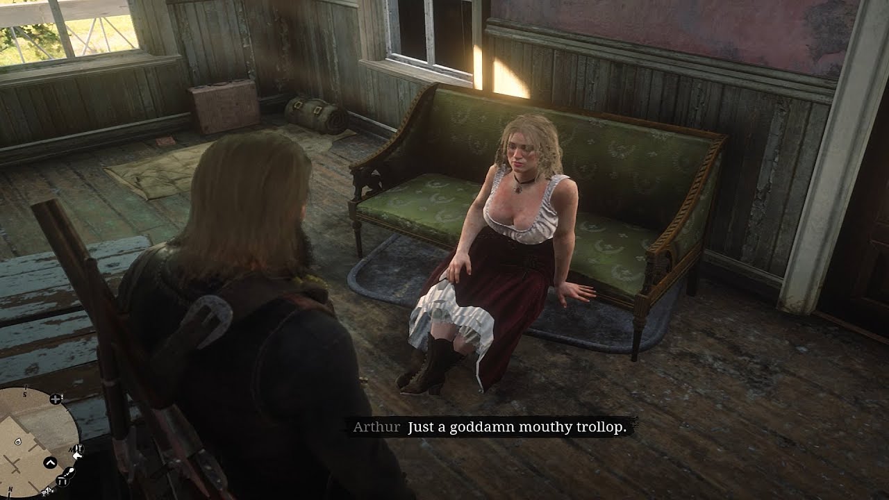 Red Dead Redemption 2 - Arthur Roasting People In Camp
