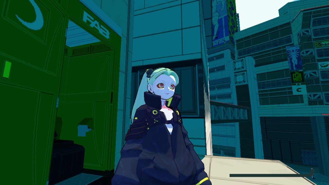 REBECCA Cyberpunk Edgerunners in Bomb Rush Cyberfunk MOD 