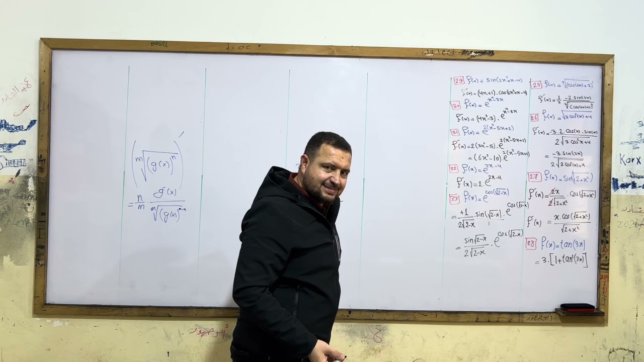 حل تمارين الاشتقاق - التحليل