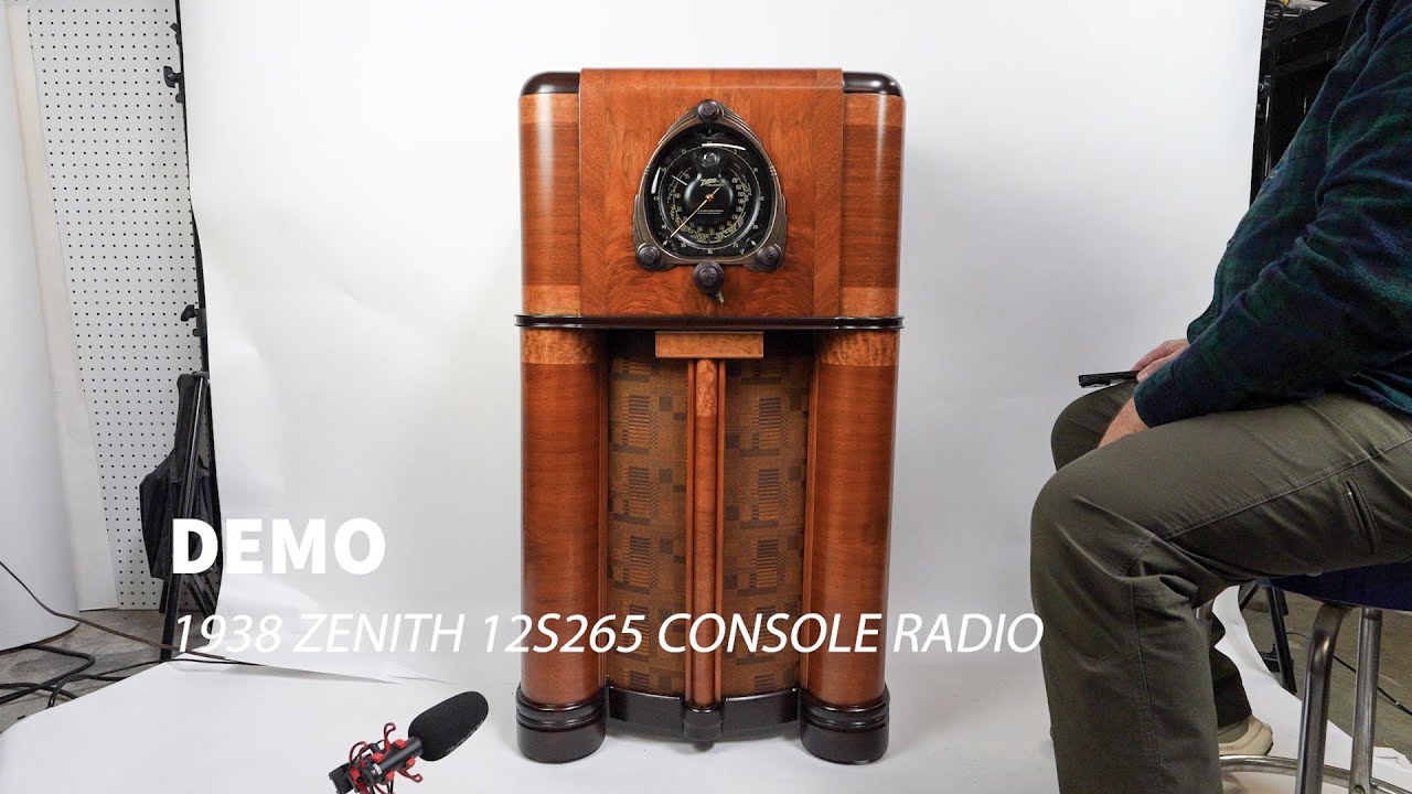 Demo of 1938 Zenith 12S265 Radio + Bluetooth Retrofit