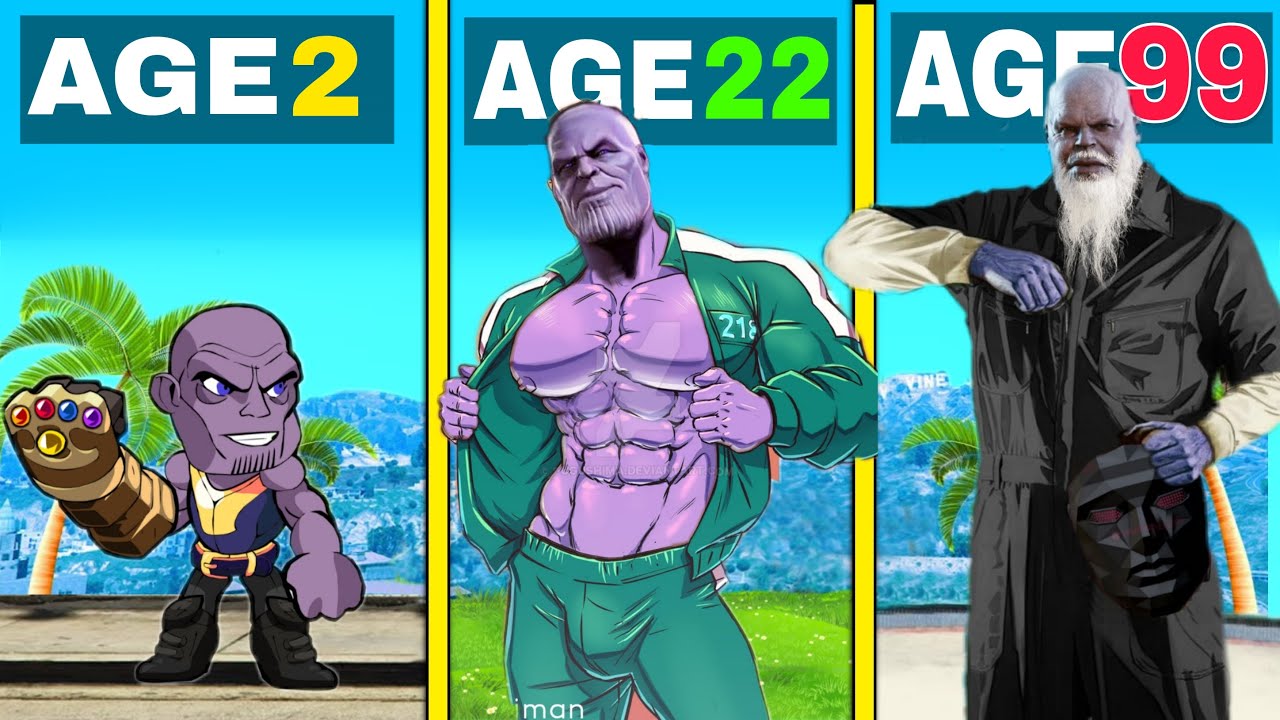 THANOS Surviving 99 Years In SQUID Game In GTA 5! (SCARY)..