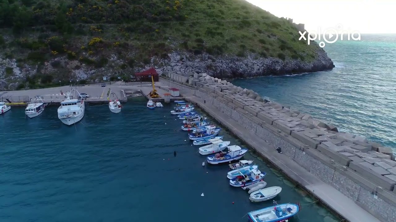 Porto Palinuro, South Italy 2018.04 aerial video