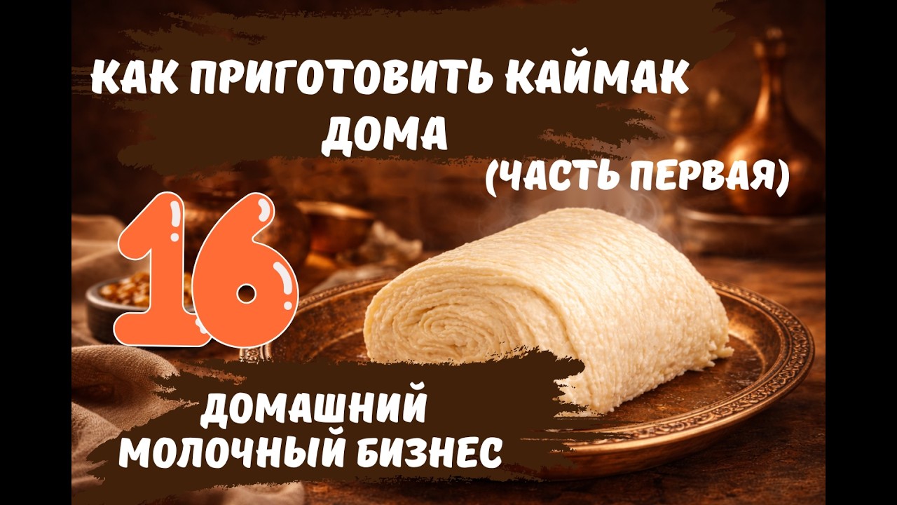 Как приготовить каймак дома. Домашний молочный бизнес ч.16   How to Make Kaymak at Home.