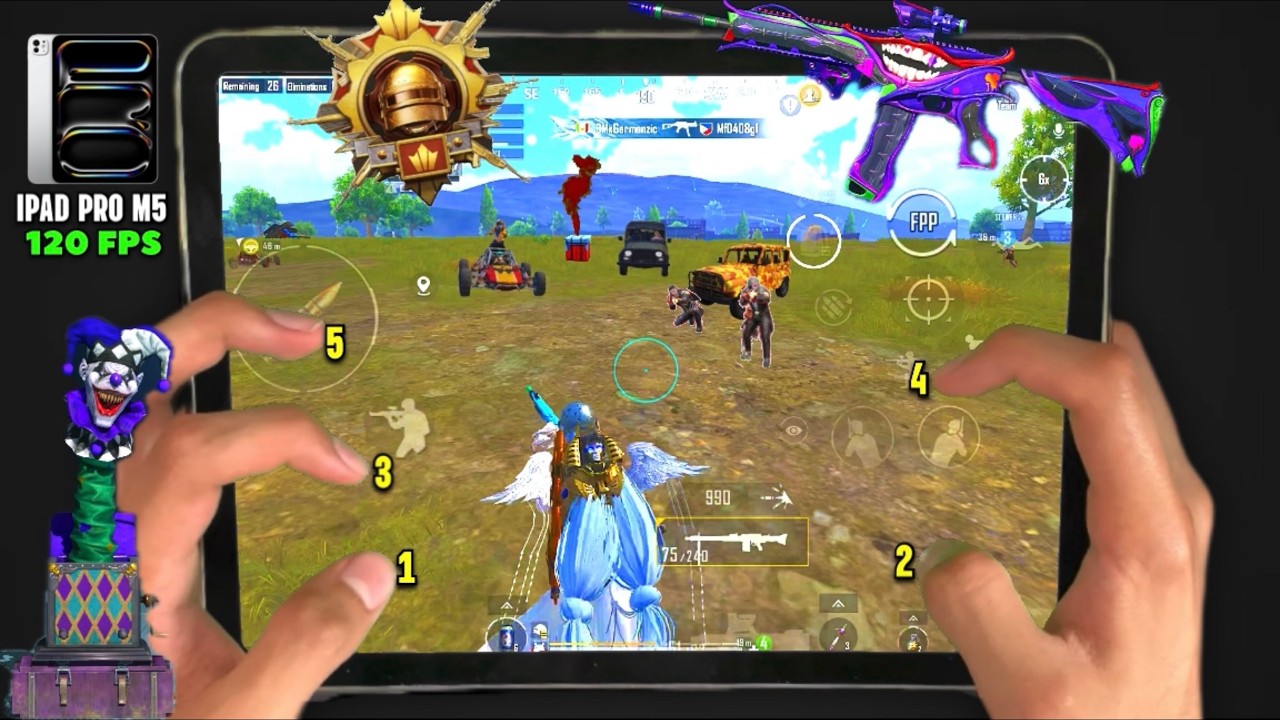 IPAD PRO M5 CHIP (2025) 120 FPS PUBG LAG TEST!! 5 Fingers Claw Handcam | PUBG MOBILE