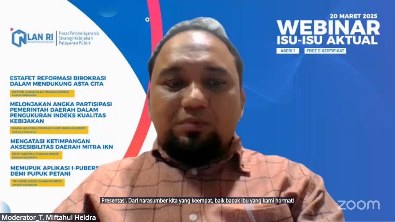 WEBINAR ISU-ISU AKTUAL DESENTRALISASI DAN OTONOMI DAERAH