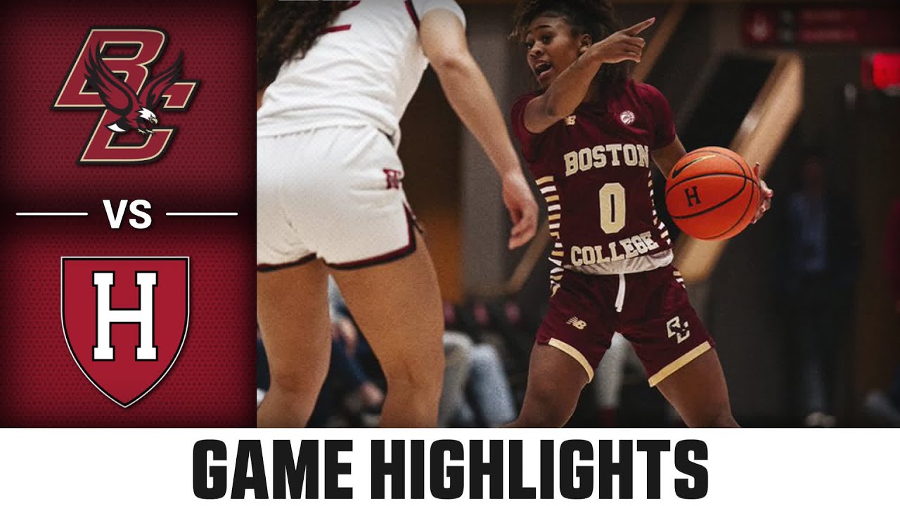 Boston College vs. Harvard Game Highlights | 2024-25 ACC Women's Basketball