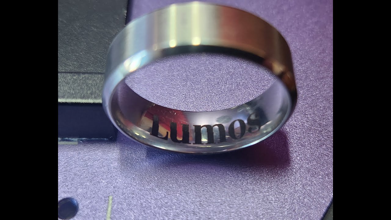 WeCreat Lumos Ring engraving