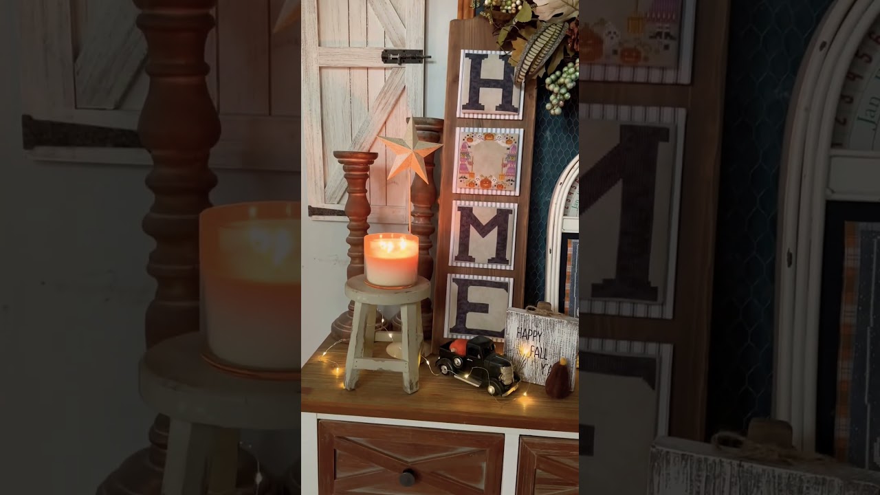 The Carolina Stitchers are decorating for fall #flosstube #falldecor2023 #home #crossstitch