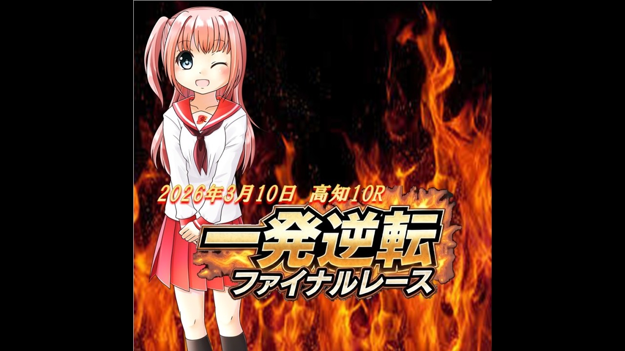 2026年3月10日　高知10R　一発逆転ファイナルレース　「１６００メートルにして先行が多数。ペースが鍵か？斤量が鍵か？」