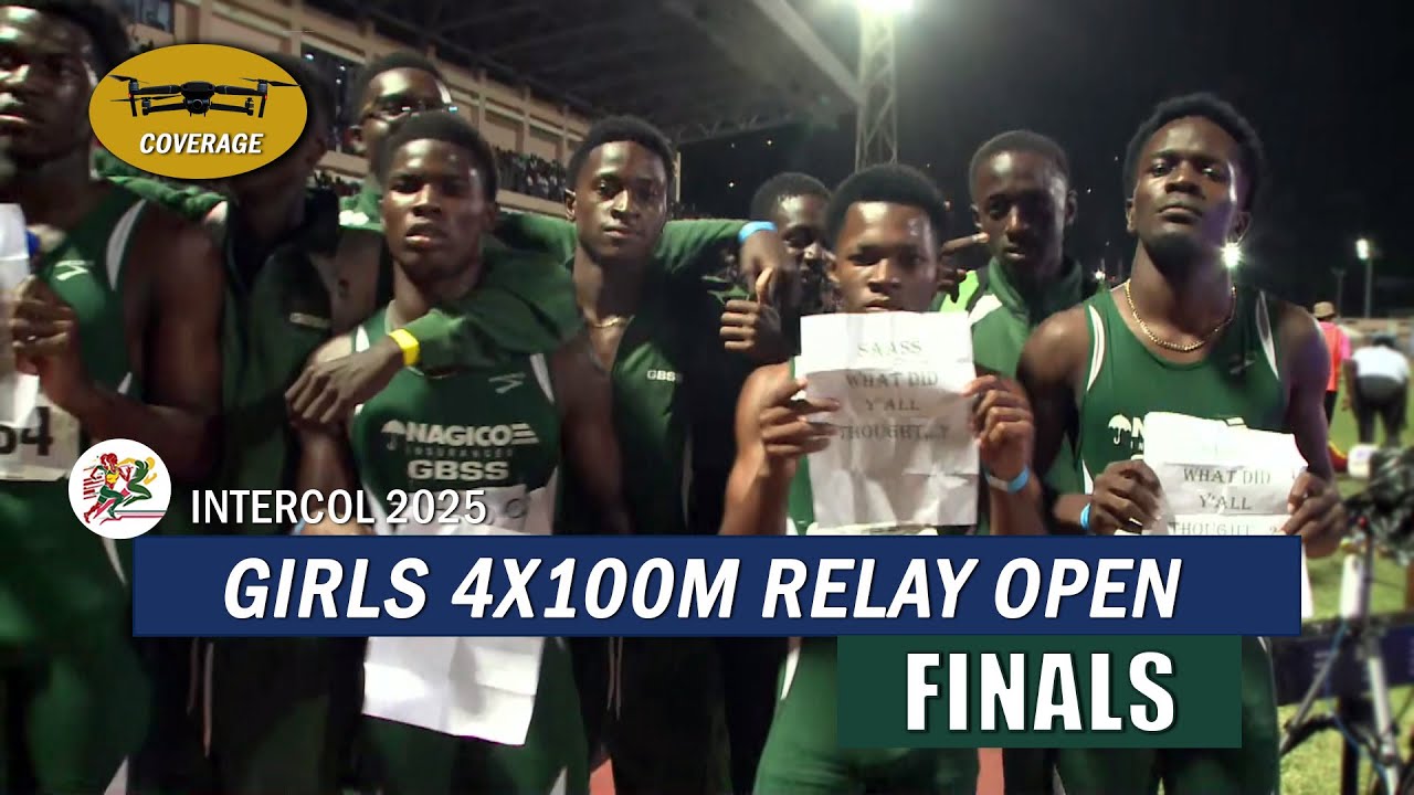 Intercol 2025 Boys 4x400M Relay Open (Drone Coverage)