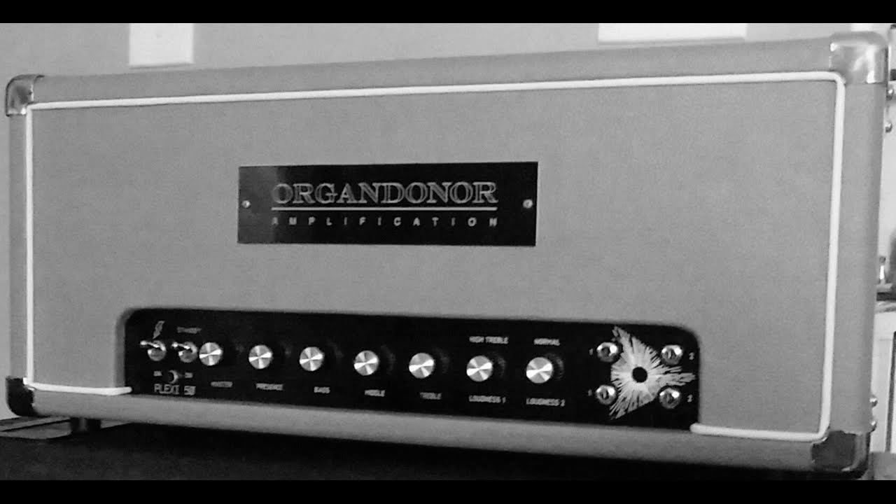 organdonor amplification Plexi 50 lead custom guitar amp LP demo 212 cab w/ greenback speakers