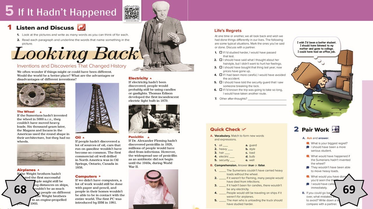 Mega Goal 2 - Unit 5 - Lesson 1 - Listen and Discuss - Pages 68 - 69