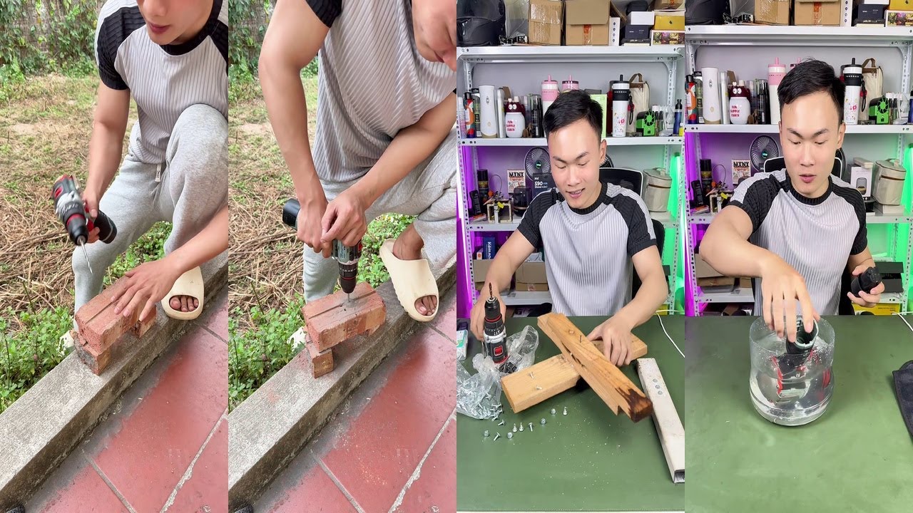 REVIEW MÁY KHOAN CẦM TAY MINI TỐC ĐỘ ĐA NĂNG TIỆN LỢI