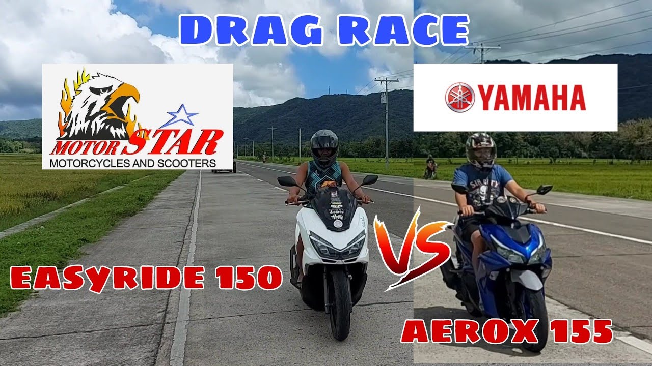 MOTORSTAR EASY RIDE 150P VS. YAMAHA AEROX 155 V2 | FRIENDLY RACE