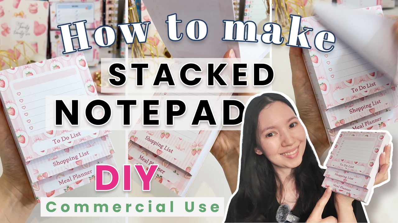 DIY How to make a Stacked Notepad